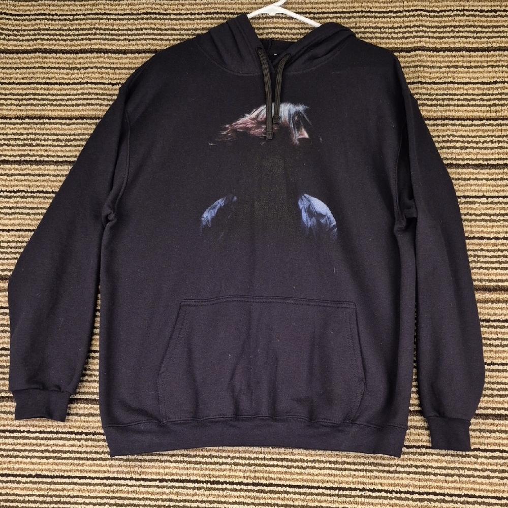 DANNY OCEAN Reggaeton Black Tour Pullover‎ Cotton Mens Large Hoodie Sweater